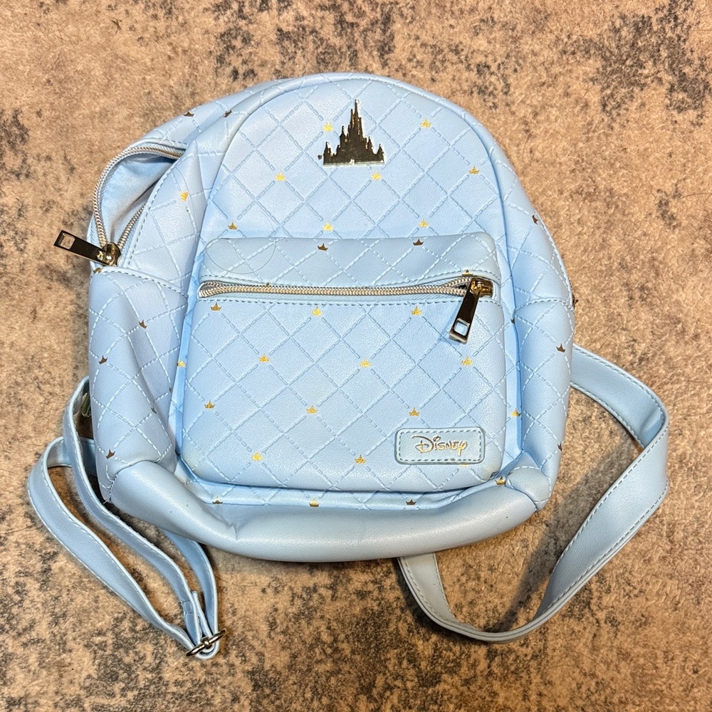 Disney Sky Blue Quilted Backpack